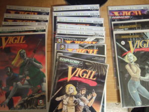 My collection of Vigil comic books.